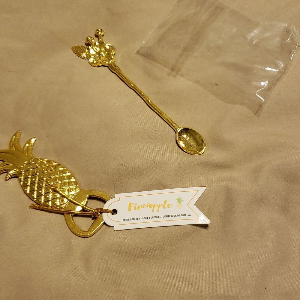 Pine apple bottle opener and spoon - Picture 3 of 3